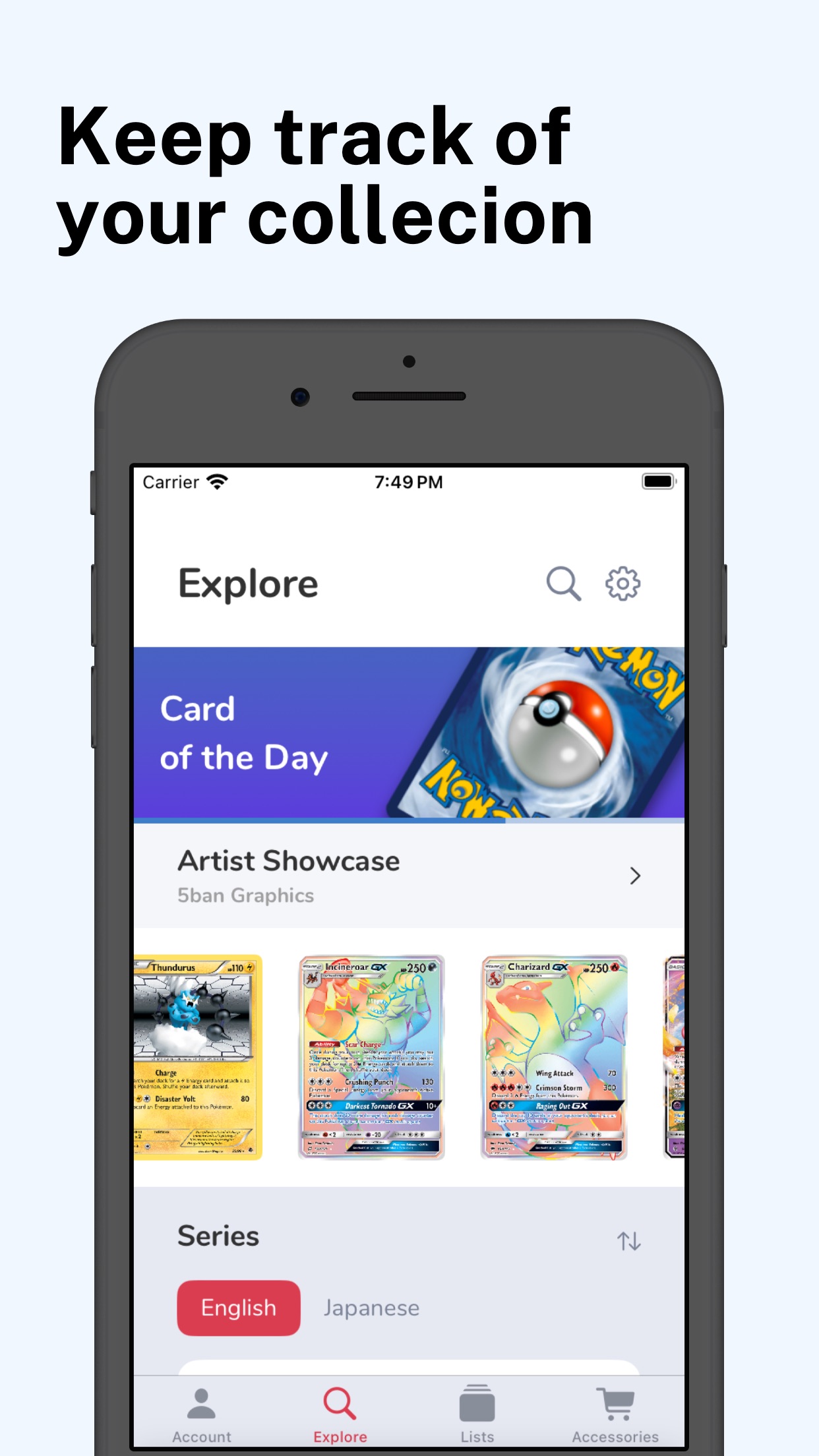 TCG Companion app screenshot