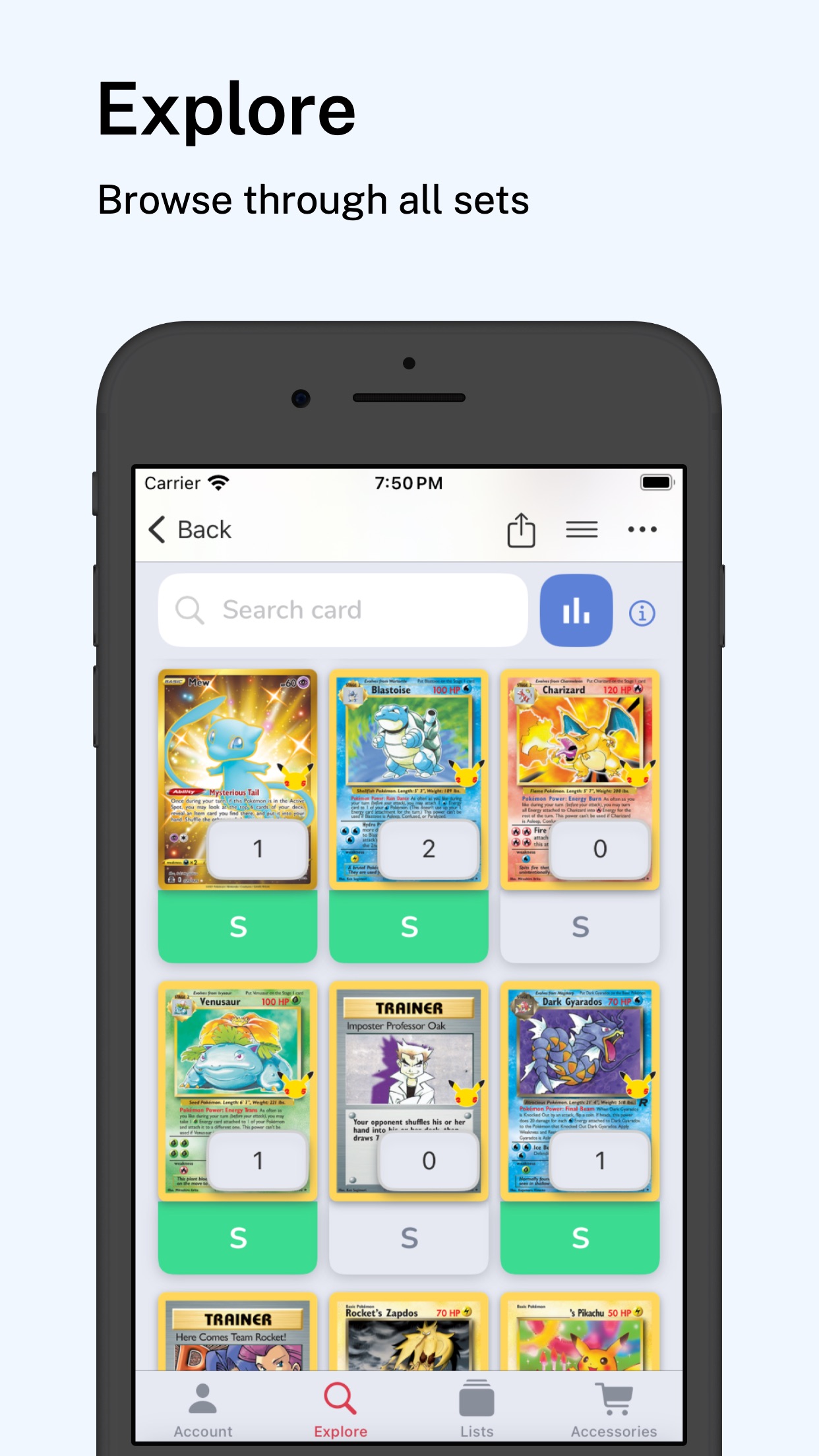 TCG Companion app screenshot